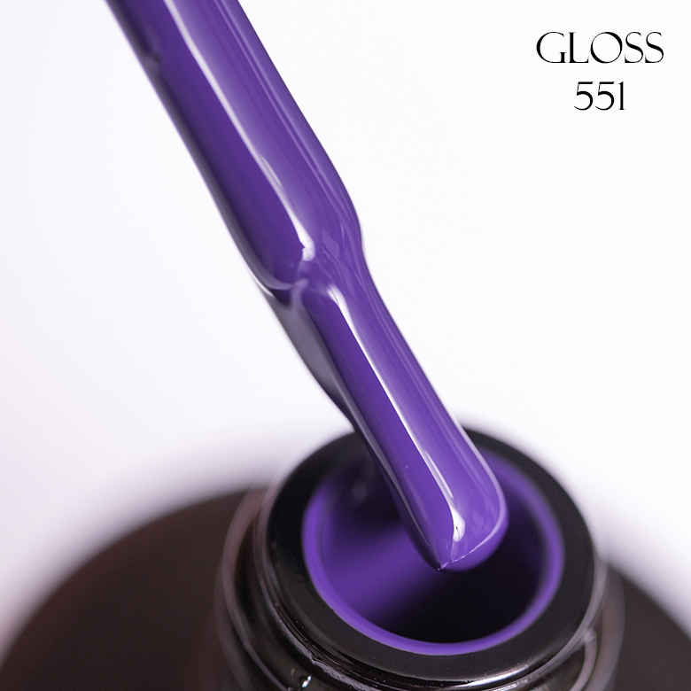 Gel polish GLOSS 551 (dark orchid), 11 ml